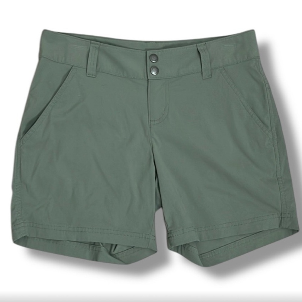 Columbia Women’s Green Saturday Trail Shorts 5” Inseam Omni-Shield Sz 14 RN69724 - Picture 3 of 11